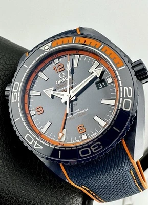 OMEGA Seamaster Planet Ocean 600M GMT 215.92.46.22.03.001 Big Blue Ceramic 46mm - Image 1 of 4