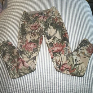 Tempo Paris Floral Reversible Pants Small/36 *FLAW - Picture 1 of 11