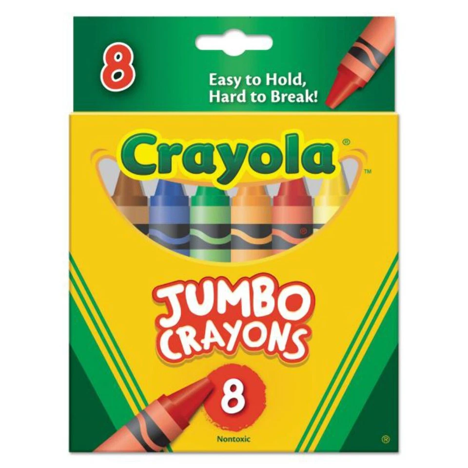 Crayola Jumbo Classic Crayons, 8 Count (52-0389) - Image 1 of 1