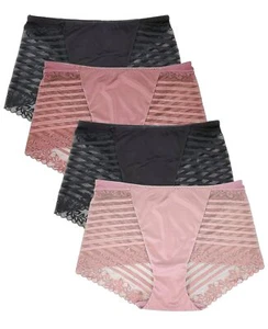 B2BODY Lace Boy Shorts Underwear for Women Small to Plus Size Sexy Panties Ti... - Picture 1 of 6