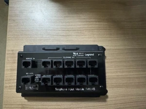 Legrand TM1045 10-Way Black RJ45 Telephone Module with RJ31X w/ Baseplate - Picture 1 of 1