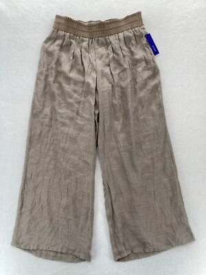 Apt. 9 wide Leg Pants Women's Large Brown Stretch Fabric Pull On Waistband NWT - Image 1 of 4