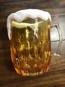 Yankee Candle Beer Mug Candle Holder Large Jar Plastic Rare 6 1/2” Tall - Picture 1 of 8