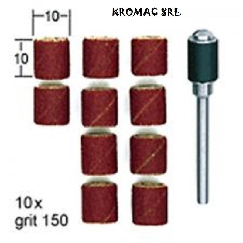 SET 10 CILINDRI ABRASIVI CON SUPPORTO 10 mm PROXXON COD. 28980 Foto 1 de 1