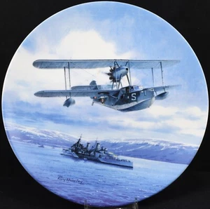 Wedgwood Ocean Patrol Collectors Plate Art Work by Roy Huxley Valiant Wings - Picture 1 of 3