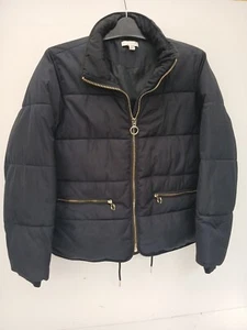 Womens Quilted Bomber Jacket Size UK 12 Full zip & Zip pockets Elasticated Cuffs - Picture 1 of 20