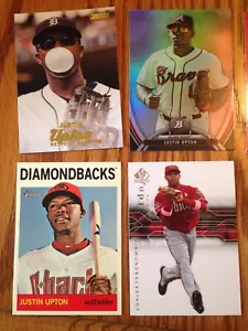 Justin Upton D-Backs 10 Card Lot Topps - Picture 1 of 3