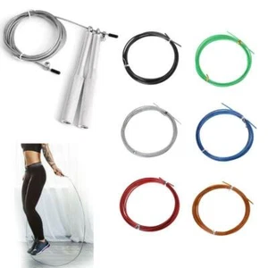 3m Crossfit Replaceable Steel Wire Cable Speed Jump Ropes Skipping Spare Rope - Picture 1 of 17