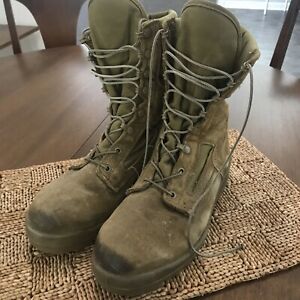 USMC Bates Hot Weather Men’s 9.5 R Combat Boots Coyote Tan Vibram Soles E25501c