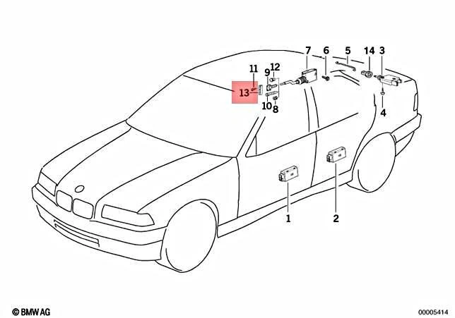 Genuine BMW M3 E30 E36 316 316i 318i 318is 320i 320is 323i Bracket 51251916469 - Image 1 of 1