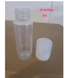 15 Plastic Empty multi use Toiletry medz weed storage 100ml 3oz - Picture 1 of 1