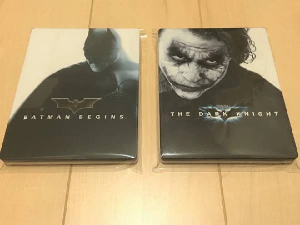 amazon.co.jp limited Batman Begins Blu-ray Dark Knight SteelBook rare 2pcs set - Image 1 of 2