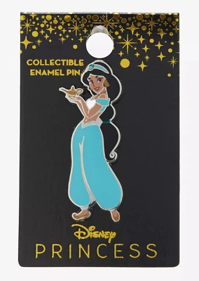 Prendedor de esmalte coleccionable Princesa Jazmín con lámpara mágica Disney - Aladdin Foto 1 de 2