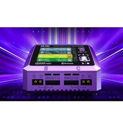 SKYRC Charger Q200 NEO 4-Chanel Output AC 200W 10A Smart Balanced Charger ot25 - Image 1 of 4