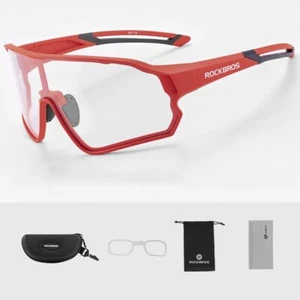 ROCKBROS Photochromic Sunglasses for Men Cycling Sunglasses Sports Bike Glasses - Picture 1 of 7