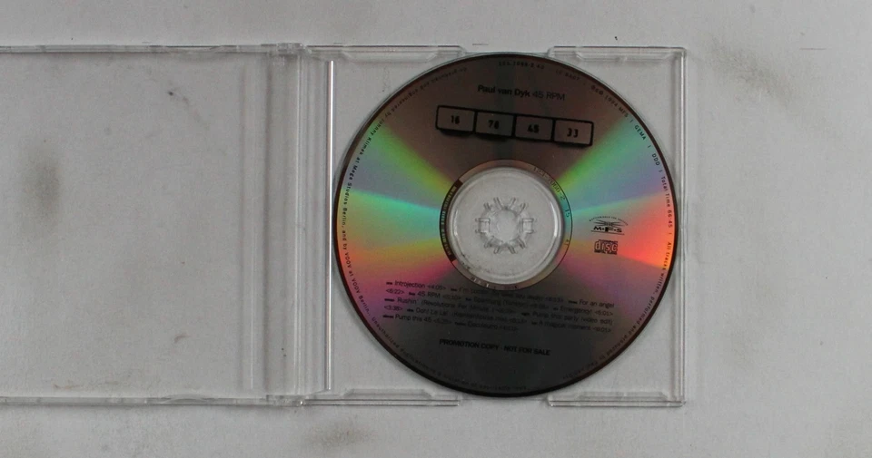 Paul Van Dyk 45 RPM GER Adv 12-Track CD 1994 Trance - Bild 1 von 1