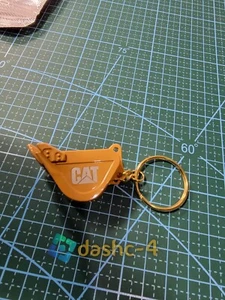 Caterpillar Cat Bucket key chain Keyring Metal Model - Picture 1 of 3