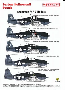 TM32006 Techmod 1:32 Grumman F6F-3 Hellcat - Picture 1 of 4