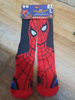 Marvel Spiderman Homecoming Socks Loot Crew 6-12 - Image 1 of 4