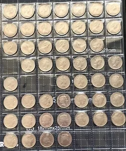 1966 - 2021 AUSTRALIAN 10 CENT COIN PARTIAL SET | 46 COINS TOTAL | VF - UNC - Picture 1 of 8
