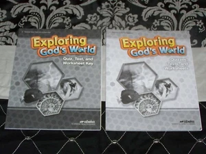 New LOT Abeka Book SCIENCE 3 EXPLORING GOD'S WORLD Quizzes/Tests... WORKBOOK+KEY - Picture 1 of 12