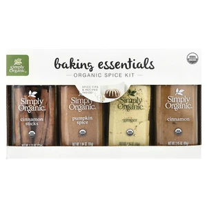 Baking Essentials, Organic Spice Kit, 4 Spices - Picture 1 of 3