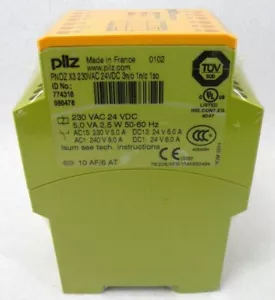 774318 1 pieza nuevo sellado PILZ relé de seguridad PNOZ X3 230VAC 24VDC 3N/O 1N/C 774318 - Imagen 1 de 4
