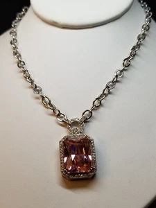 Lovely Heavy Weight Necklace W/ 39.90ctw CZ crafted in 925 Sterling Silver 32.4g - Picture 1 of 20