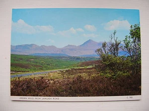 Arran Hills postcard - from Lamlash Road, near Brodick, Corrie etc. - Picture 1 of 2
