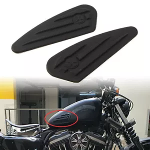 Calcomanías adhesivas de goma para tanque de combustible gasolina para Harley Softail Dyna Sportster - Imagen 1 de 10