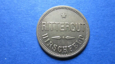 Wert-Marke 9. Rittergut Hirschfeld bei Zwickau Me.(18)15574.4 in f.unc - Bild 1 von 2