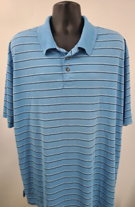 Foundry Polo Shirt Adult 3XLT TALL Blue White Golf Quick Dry Casual Outdoor Men