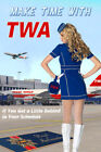 TWA Trans World Airline Boeing 777 affiche de voyage équipage de conduite pin-up art impression 251