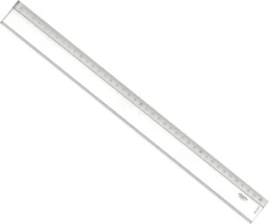 Graphoplex Righello 40 cm Trasparente Graduato - Smusso e Rilievo - 40  - Foto 1 di 2