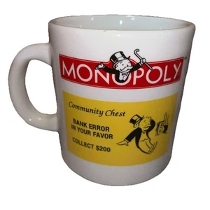 Vintage Monopoly Spiel Hasbro Community Truhe Kaffeebecher 2004 Wine Things Unlimited G2 - Bild 1 von 6