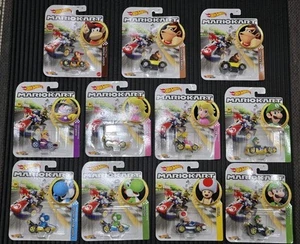 HOT WHEELS 1:64 MARIO KART DIECAST MODEL CARS SEALED BUNDLE LOT OF 11 - Picture 1 of 13