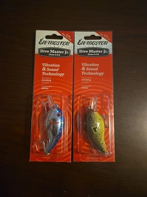 Livingston Dive Master Jr. Squarebill Crankbaits, Set Of 2, 2/5 Oz Foto 1 de 2