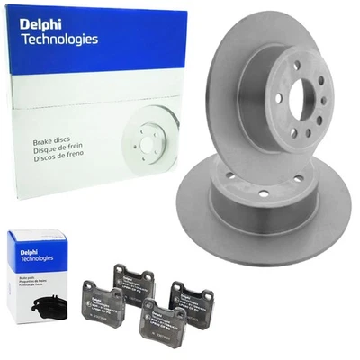 DELPHI Discos Freno 286mm + Pastillas Traseras Apto para Opel Vectra B Limo - Imagen 1 de 3