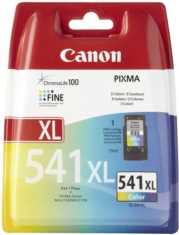 Canon Cl541xl Cyan Magenta Yellow High Capacity Ink Cartridge 15Ml - 5226B001 - Image 1 of 1
