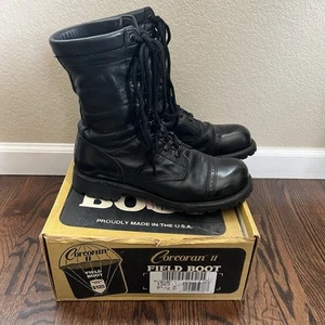 Corcoran II Field Jump Boots Men Sz 9.5 D Black Leather 10” Combat Military 1525 - Picture 1 of 24