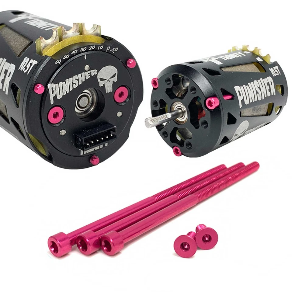 Team Epic PUN1031P Pink Punisher Motor Aluminum Screws (Set of 5) - Image 1 of 1