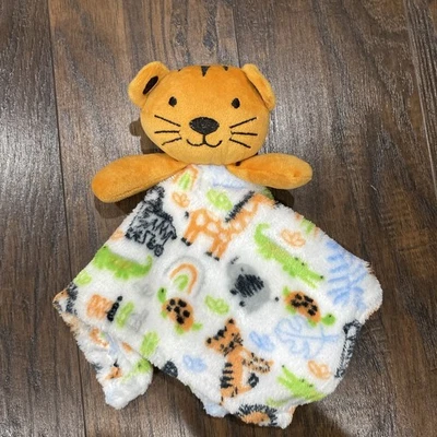 Cobertor de segurança Le Bebe favorito bebê amoroso laranja tigre selva animais zoológicos  - Imagem 1 de 4