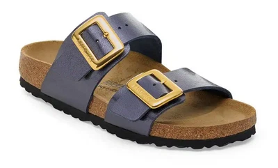 NIB Birkenstock Sydney Cushion Buckle In Graceful Midnight Blue Narrow 1030345 - Image 1 of 3