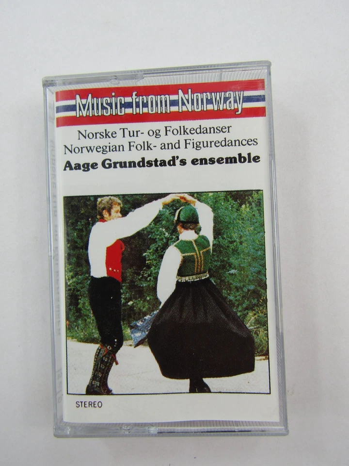 Music From Norway Norske Norwegian Folk & Figuredances Aage Grundstads Cassette - Image 1 of 4