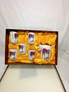 Artkey Teeservice Qi Baishi Kirsch Design 7-teilig mit Geschenkbox von Artkey TOP - Bild 1 von 9