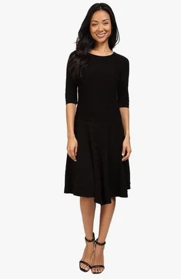 Vestido suéter feminino Ivanka Trump cinza fit & flare tamanho médio (1751) - Imagem 1 de 4