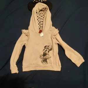 Disney Mädchen Minnie Mouse elfenbein/rosa Sweatshirt 5T - Bild 1 von 7