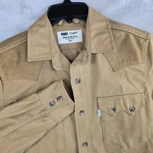 Levis-Filson Western Sawtooth Shirt/Jacket SMALL Oil Cloth Yoke Trucker Shacket - Picture 1 of 9