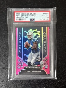 2023 ANTHONY RICHARDSON ROOKIES STARS CRUSADE PINK #CR13 PSA 10 COLTS /75 - Picture 1 of 2