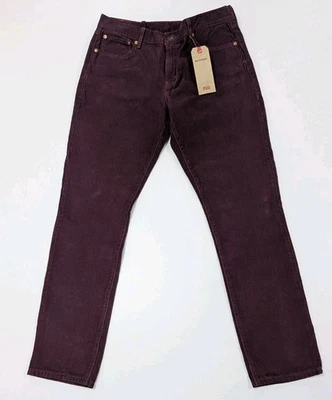 Pantalones de mezclilla Levis Boyfriend para mujer con cordones esculpidos púrpura talla 32x32 nuevos con etiquetas Foto 1 de 4